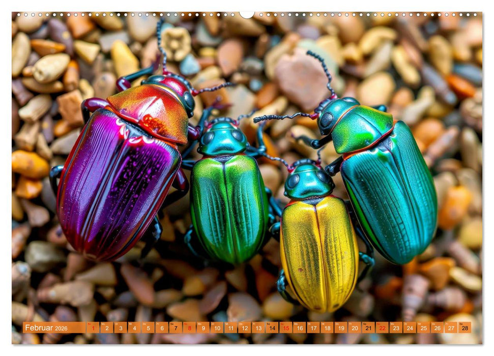 Besondere bunte Käfer (CALVENDO Premium Wandkalender 2026)