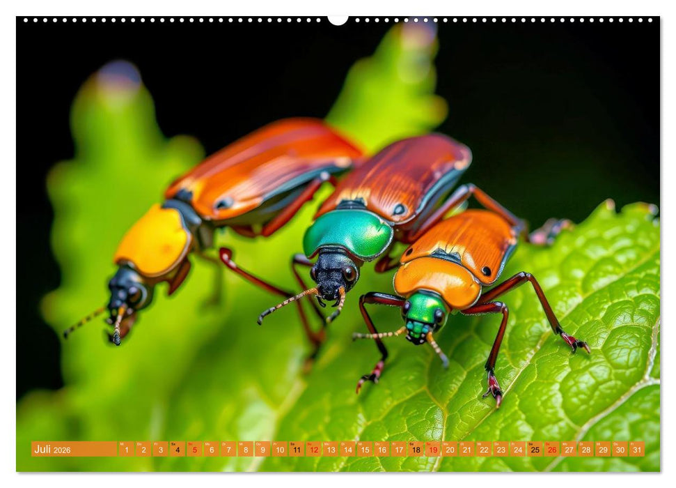 Besondere bunte Käfer (CALVENDO Premium Wandkalender 2026)