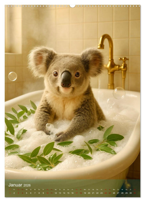 Tiere, Schaum und gute Laune (CALVENDO Wandkalender 2026)