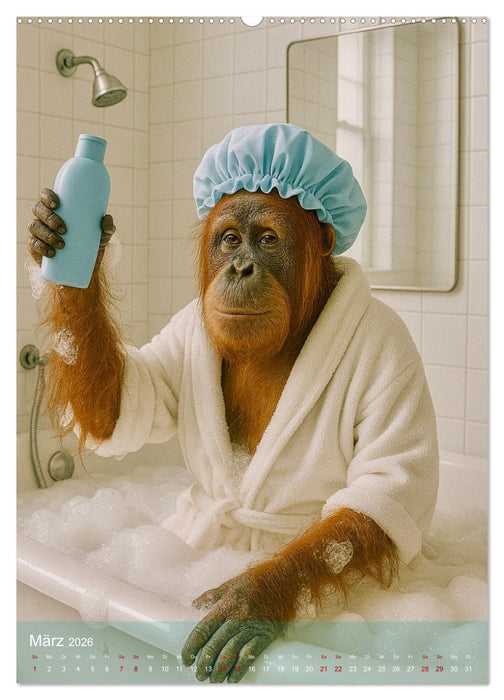 Tiere, Schaum und gute Laune (CALVENDO Wandkalender 2026)