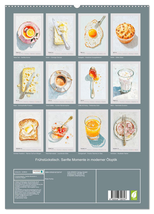 Frühstückstisch. Sanfte Momente in moderner Öloptik (CALVENDO Premium Wandkalender 2026)