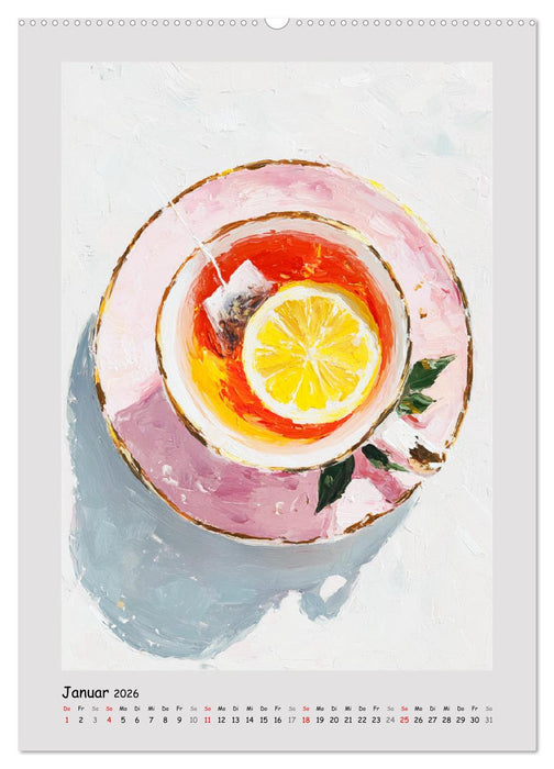 Frühstückstisch. Sanfte Momente in moderner Öloptik (CALVENDO Premium Wandkalender 2026)