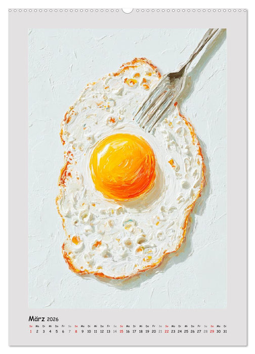 Frühstückstisch. Sanfte Momente in moderner Öloptik (CALVENDO Premium Wandkalender 2026)