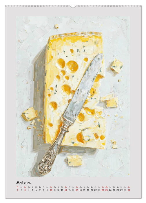Frühstückstisch. Sanfte Momente in moderner Öloptik (CALVENDO Premium Wandkalender 2026)