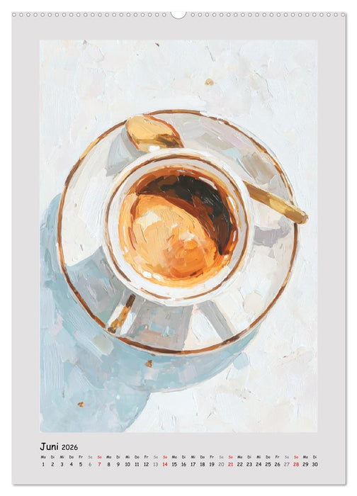 Frühstückstisch. Sanfte Momente in moderner Öloptik (CALVENDO Premium Wandkalender 2026)