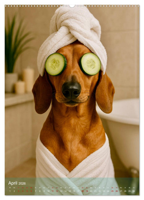 Tiere, Schaum und gute Laune (CALVENDO Premium Wandkalender 2026)