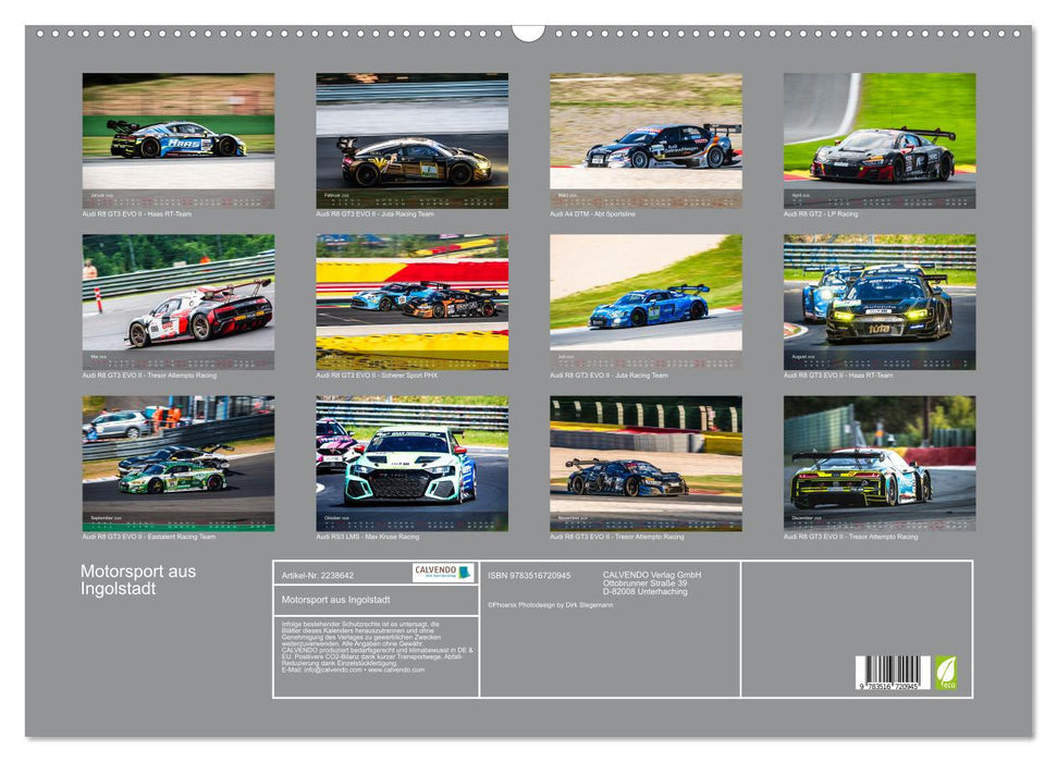 Motorsport aus Ingolstadt (CALVENDO Wandkalender 2026)