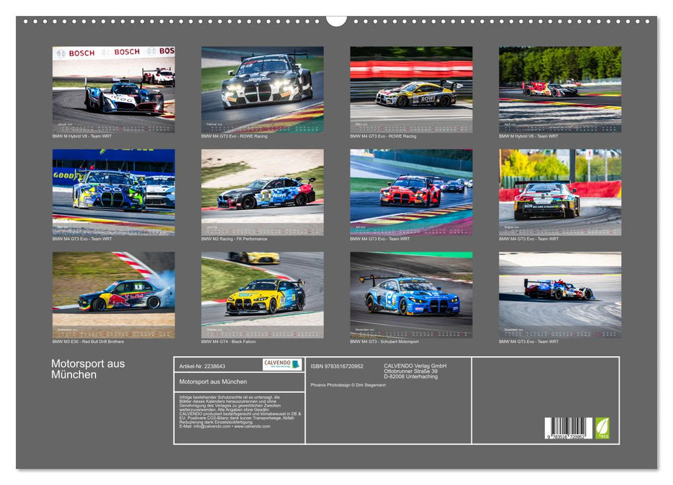 Motorsport aus München (CALVENDO Wandkalender 2026)