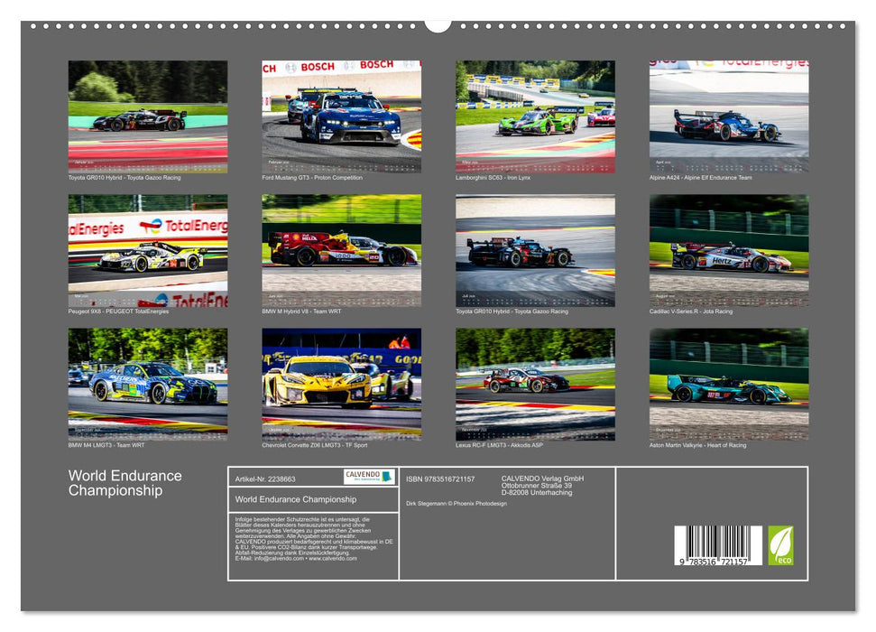 World Endurance Championship (CALVENDO Premium Wandkalender 2026)
