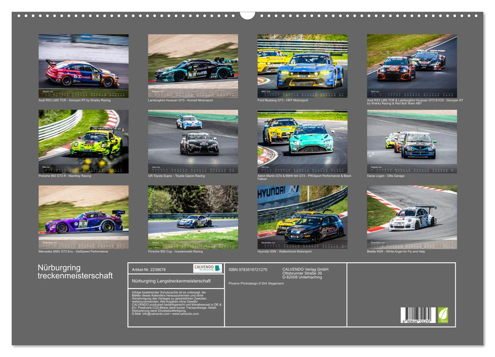 Nürburgring Langstreckenmeisterschaft (CALVENDO Wandkalender 2026)