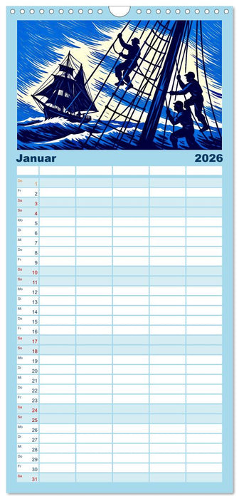 Das Meer in der Weltliteratur (CALVENDO Familienplaner 2026)