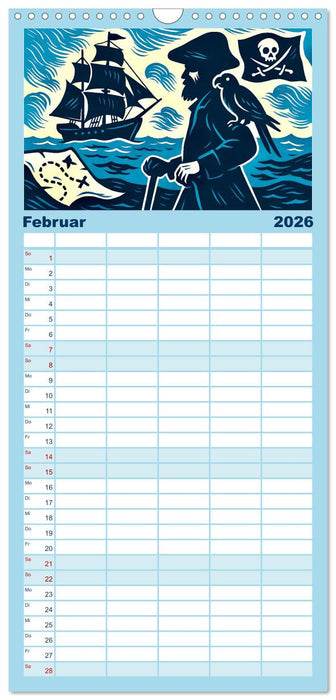 Das Meer in der Weltliteratur (CALVENDO Familienplaner 2026)