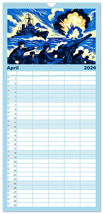 Das Meer in der Weltliteratur (CALVENDO Familienplaner 2026)