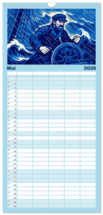 Das Meer in der Weltliteratur (CALVENDO Familienplaner 2026)