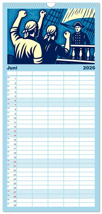 Das Meer in der Weltliteratur (CALVENDO Familienplaner 2026)