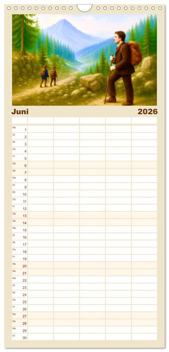 Heinrich Heine. Sein Leben, seine literarischen Werke (CALVENDO Familienplaner 2026)