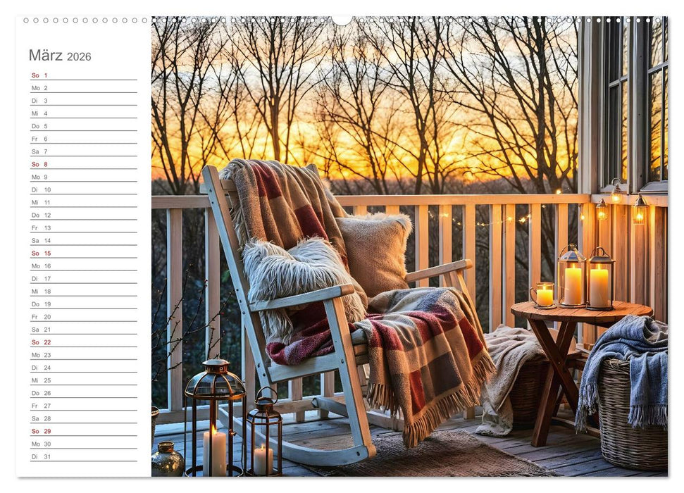 Zuhause im Augenblick - Lieblingsplätze zum Innehalten (CALVENDO Wandkalender 2026)