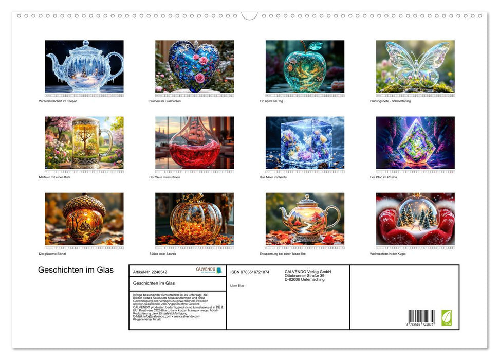 Geschichten im Glas (CALVENDO Wandkalender 2026)