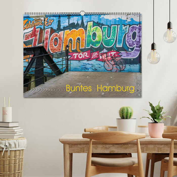 Buntes Hamburg (CALVENDO Wandkalender 2026)