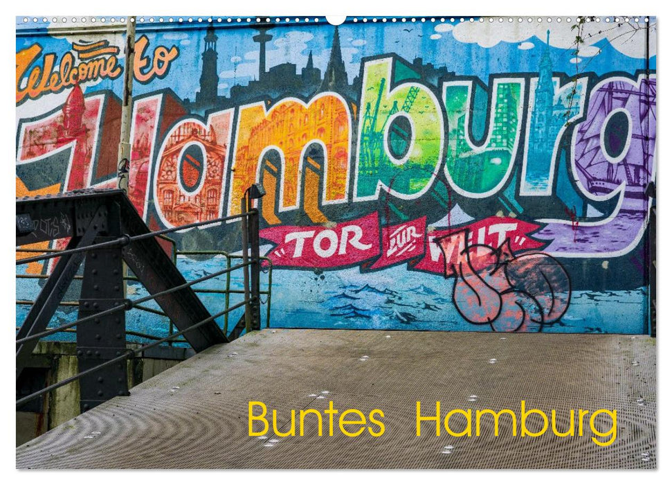 Buntes Hamburg (CALVENDO Wandkalender 2026)