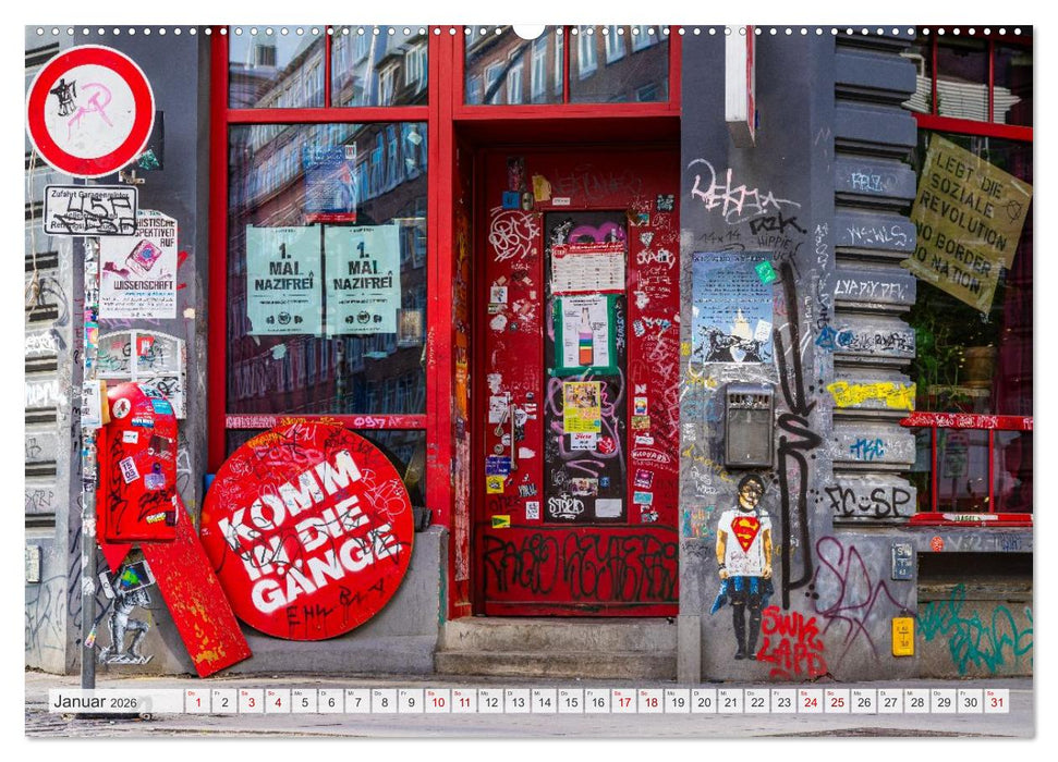 Buntes Hamburg (CALVENDO Wandkalender 2026)