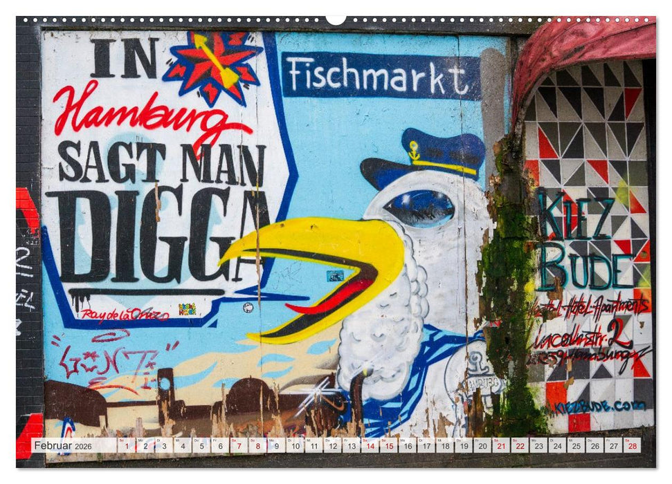 Buntes Hamburg (CALVENDO Wandkalender 2026)