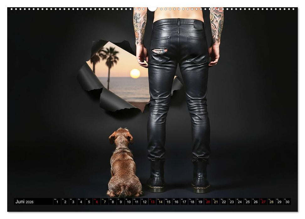 Coole Typen - Rauhaardackel (CALVENDO Wandkalender 2026)