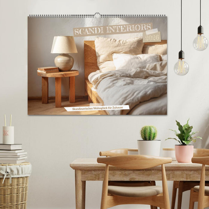 Scandi Interiors - Skandinavisches Wohnglück für Zuhause (CALVENDO Wandkalender 2026)