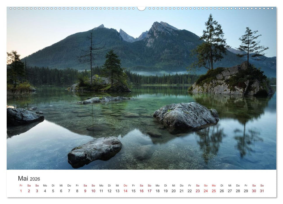Magie der Bergseen – Spiegelungen im Licht der Berge (CALVENDO Premium Wandkalender 2026)