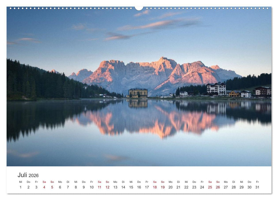 Magie der Bergseen – Spiegelungen im Licht der Berge (CALVENDO Premium Wandkalender 2026)