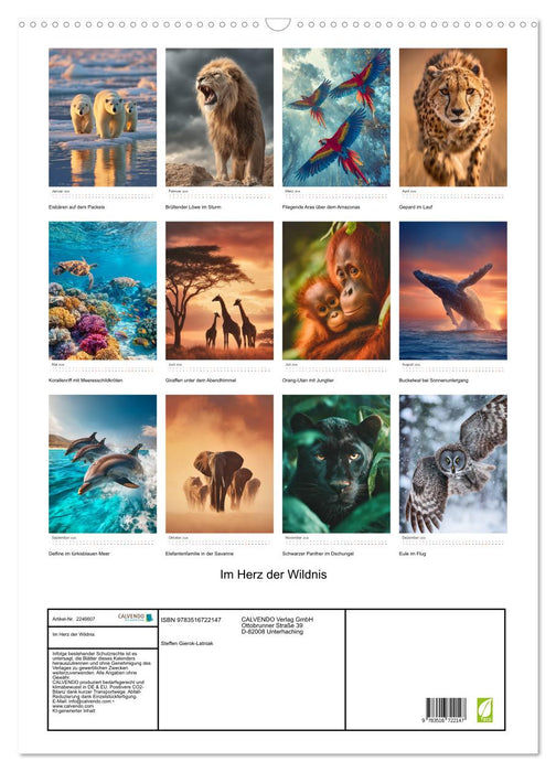 Im Herz der Wildnis (CALVENDO Wandkalender 2026)
