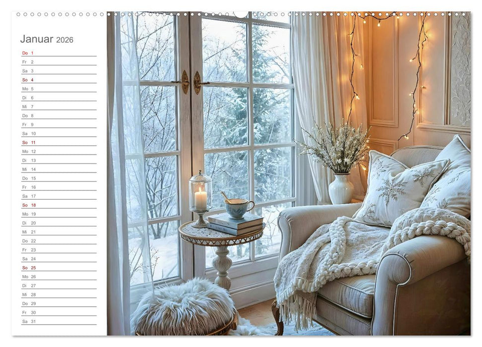 Zuhause im Augenblick - Lieblingsplätze zum Innehalten (CALVENDO Premium Wandkalender 2026)