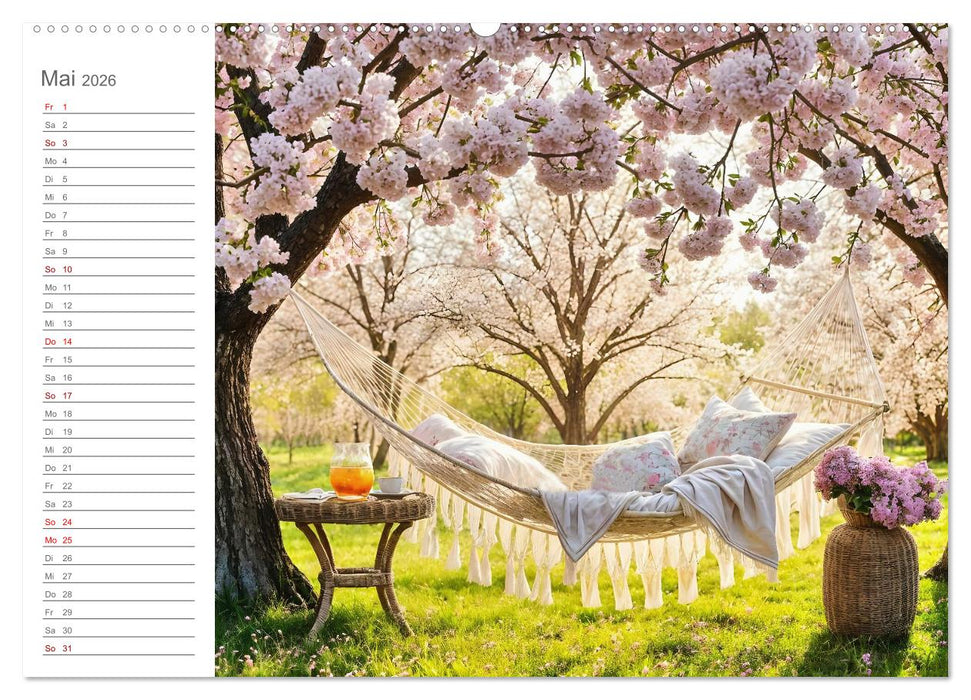 Zuhause im Augenblick - Lieblingsplätze zum Innehalten (CALVENDO Premium Wandkalender 2026)