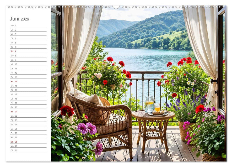 Zuhause im Augenblick - Lieblingsplätze zum Innehalten (CALVENDO Premium Wandkalender 2026)