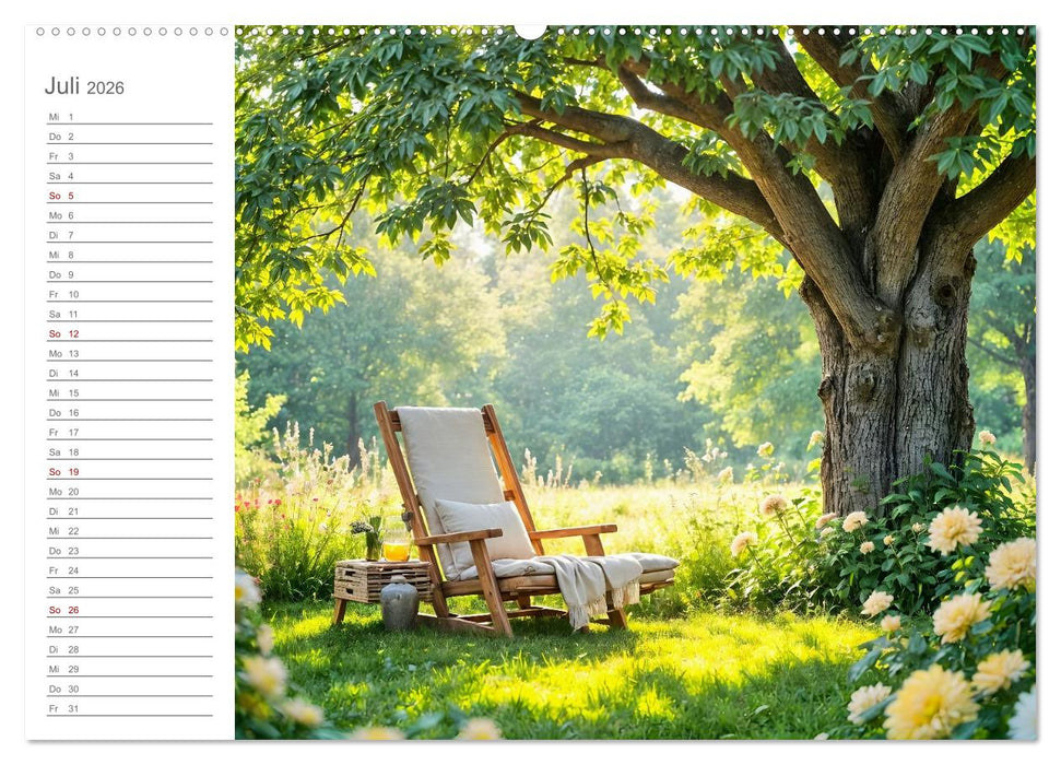 Zuhause im Augenblick - Lieblingsplätze zum Innehalten (CALVENDO Premium Wandkalender 2026)