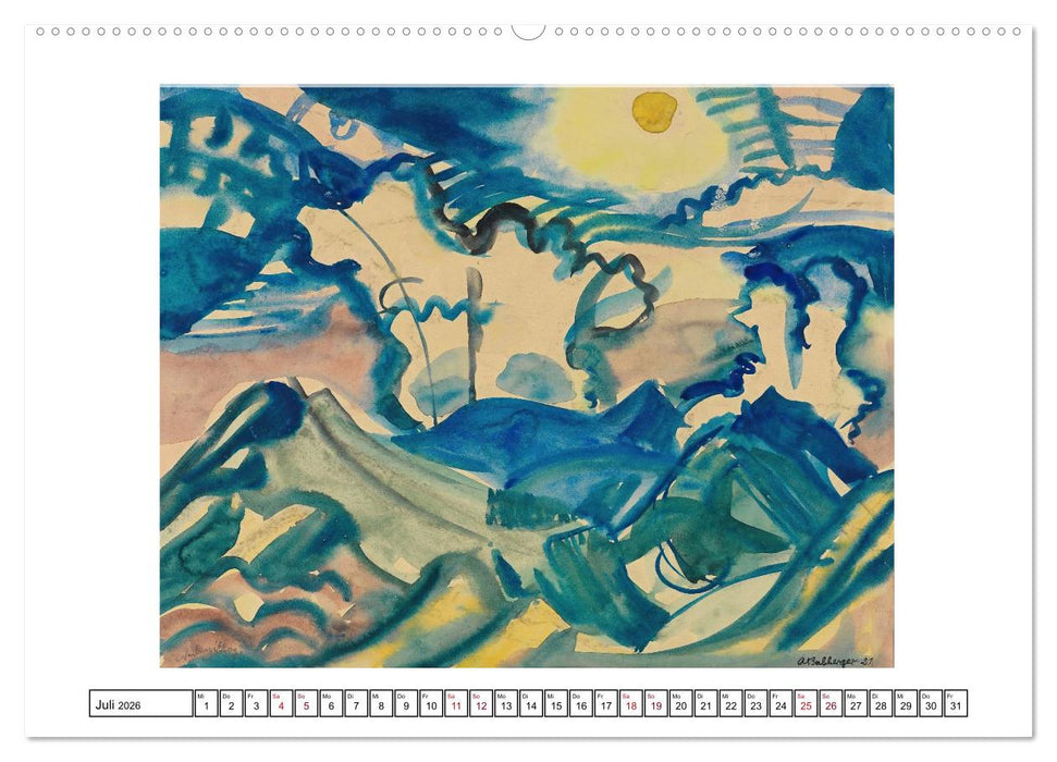 August Babberger (CALVENDO Premium Wandkalender 2026)