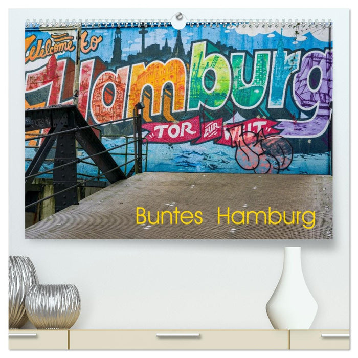 Buntes Hamburg (CALVENDO Premium Wandkalender 2026)