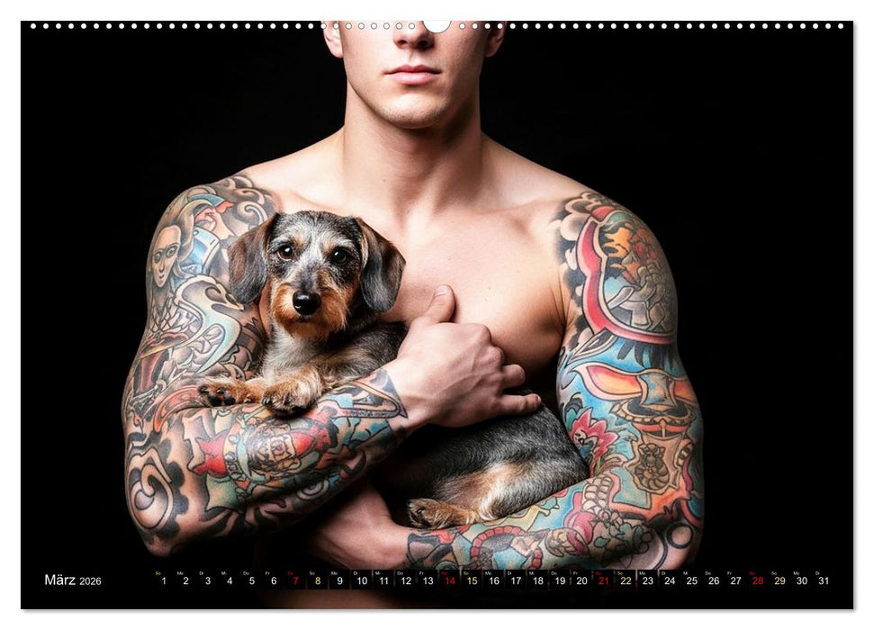 Coole Typen - Rauhaardackel (CALVENDO Premium Wandkalender 2026)