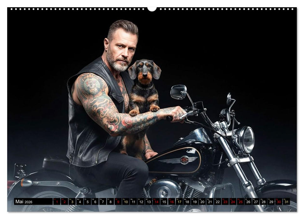 Coole Typen - Rauhaardackel (CALVENDO Premium Wandkalender 2026)