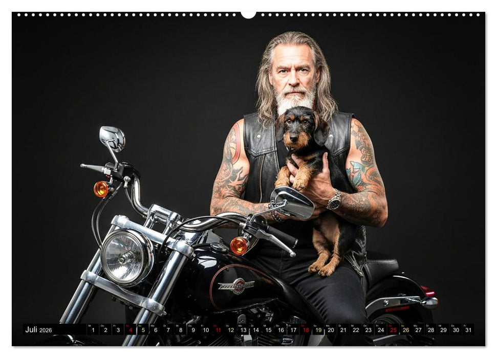 Coole Typen - Rauhaardackel (CALVENDO Premium Wandkalender 2026)