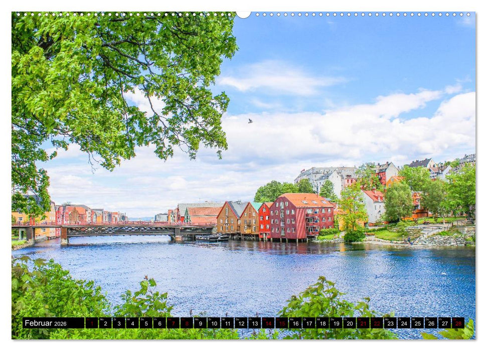 Farbenfrohe Häuser, Wohnen in Europa (CALVENDO Premium Wandkalender 2026)