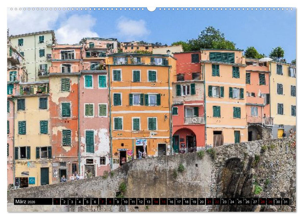 Farbenfrohe Häuser, Wohnen in Europa (CALVENDO Premium Wandkalender 2026)