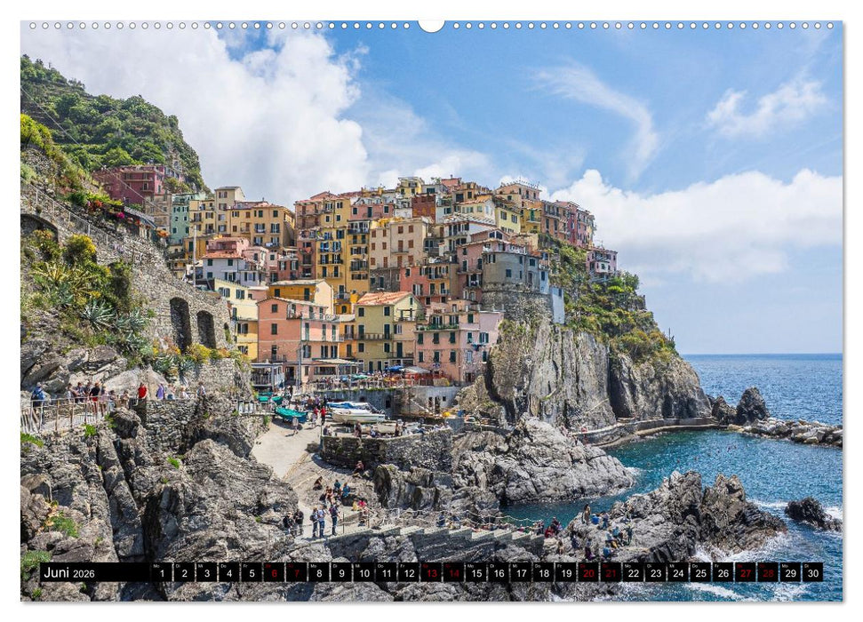 Farbenfrohe Häuser, Wohnen in Europa (CALVENDO Premium Wandkalender 2026)