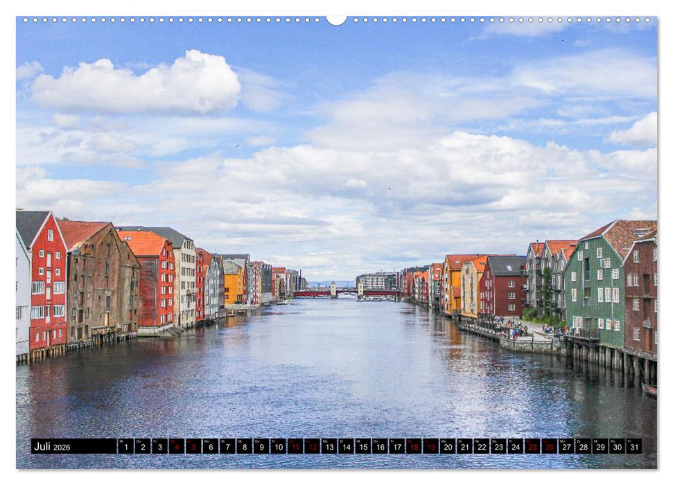 Farbenfrohe Häuser, Wohnen in Europa (CALVENDO Premium Wandkalender 2026)