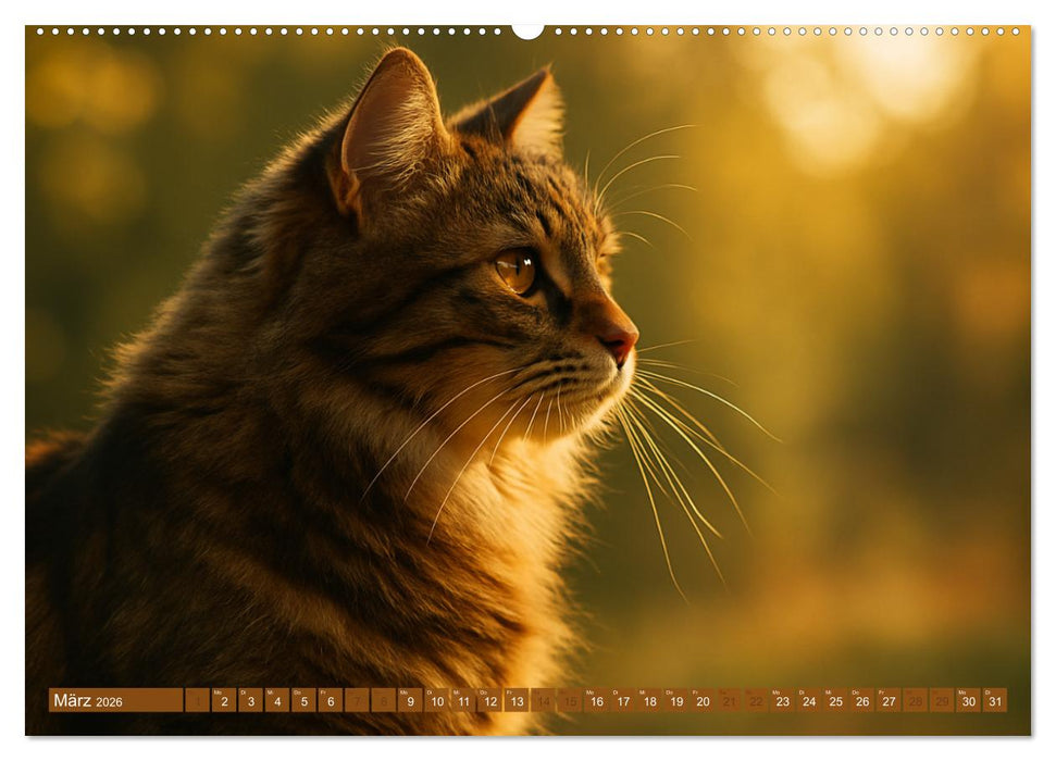 Katzenblicke – Eleganz und Anmut (CALVENDO Premium Wandkalender 2026)