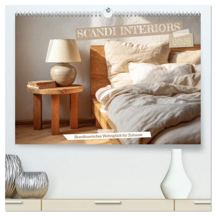 Scandi Interiors - Skandinavisches Wohnglück für Zuhause (CALVENDO Premium Wandkalender 2026)