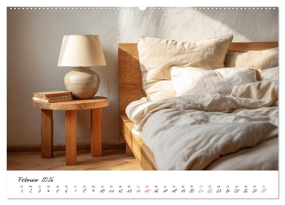Scandi Interiors - Skandinavisches Wohnglück für Zuhause (CALVENDO Premium Wandkalender 2026)
