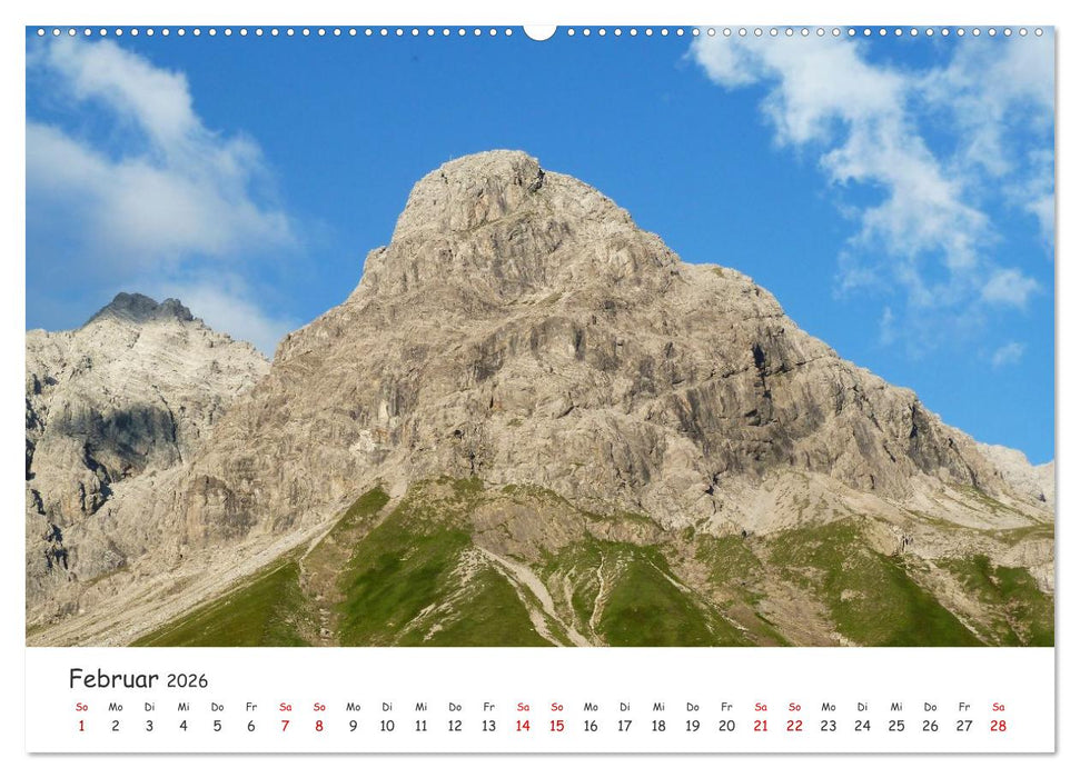 Über die Alpen - Auf dem E5 von Oberstdorf nach Meran (CALVENDO Wandkalender 2026)