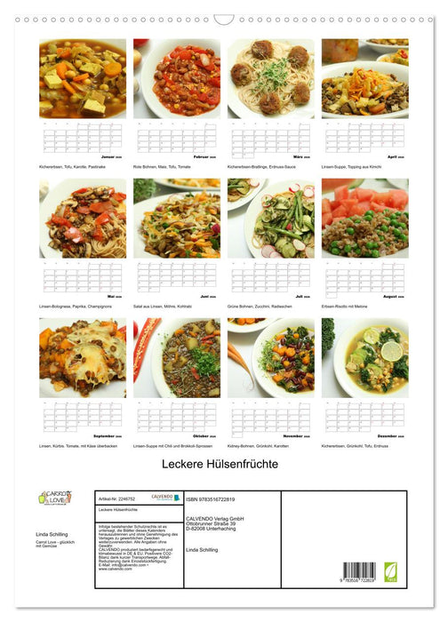 Leckere Hülsenfrüchte (CALVENDO Wandkalender 2026)