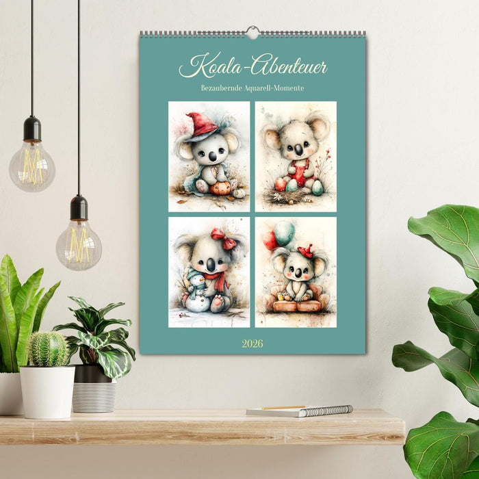 Koala-Abenteuer. Bezaubernde Aquarell-Momente (CALVENDO Wandkalender 2026)